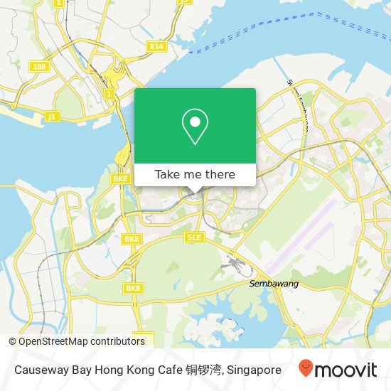 Causeway Bay Hong Kong Cafe 铜锣湾地图