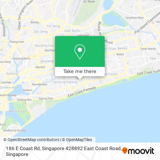 186 E Coast Rd, Singapore 428892 East Coast Road map