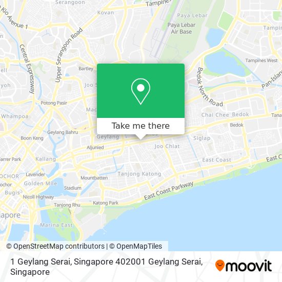 1 Geylang Serai, Singapore 402001 Geylang Serai地图