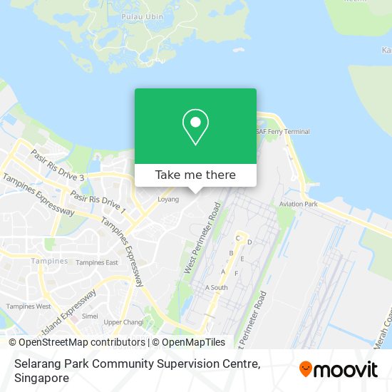 Selarang Park Community Supervision Centre map