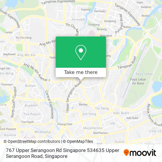 767 Upper Serangoon Rd Singapore 534635 Upper Serangoon Road地图