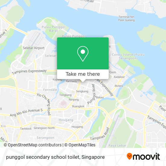 punggol secondary school toilet地图