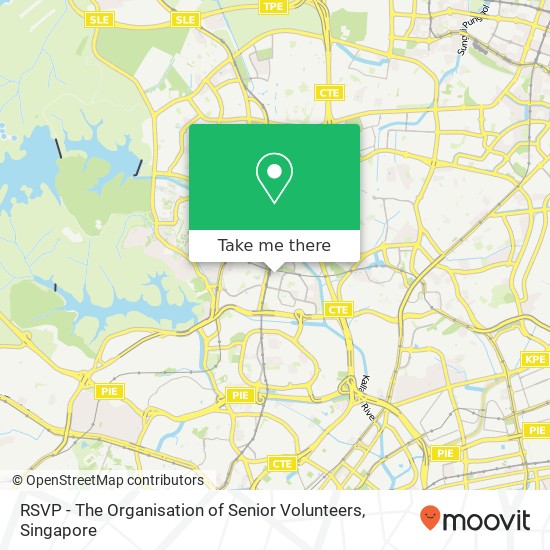 RSVP - The Organisation of Senior Volunteers map