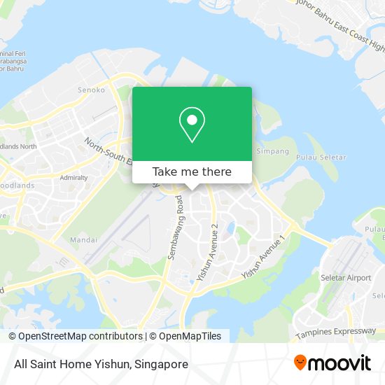 All Saint Home Yishun map