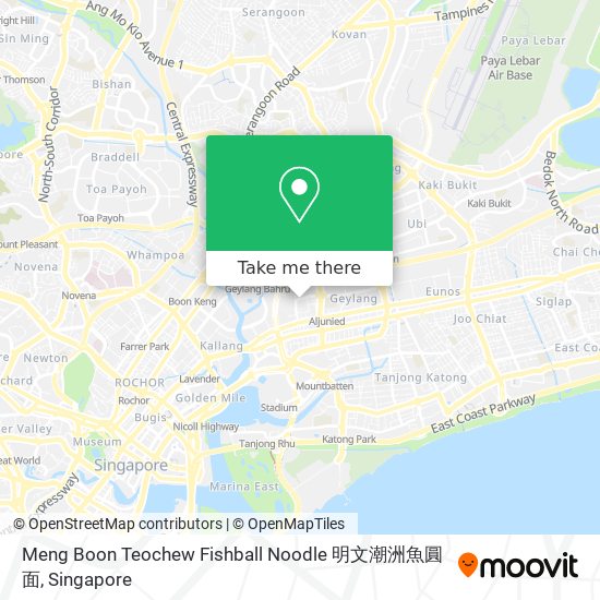 Meng Boon Teochew Fishball Noodle 明文潮洲魚圓面地图