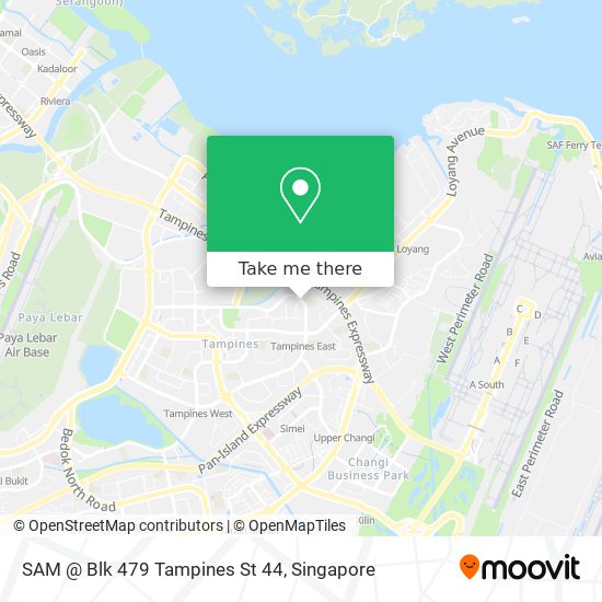 SAM @ Blk 479 Tampines St 44 map