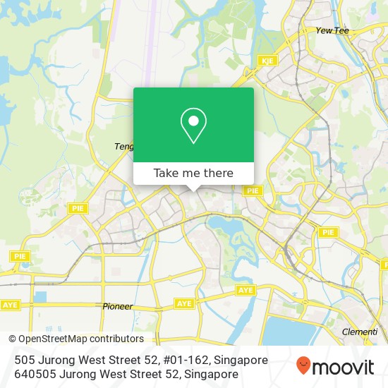 505 Jurong West Street 52, #01-162, Singapore 640505 Jurong West Street 52地图