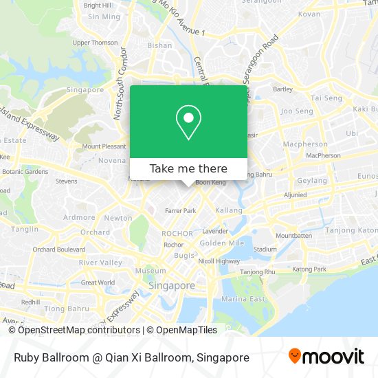 Ruby Ballroom @ Qian Xi Ballroom map