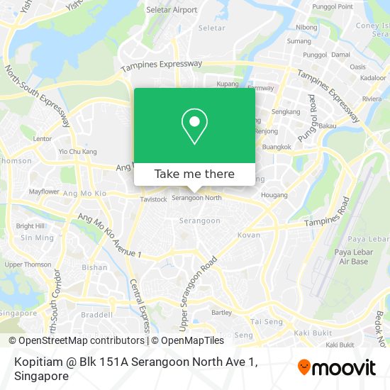 Kopitiam @ Blk 151A Serangoon North Ave 1地图