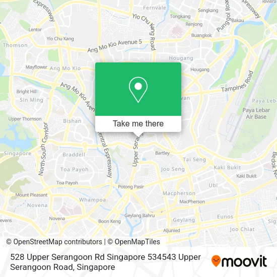 528 Upper Serangoon Rd Singapore 534543 Upper Serangoon Road map