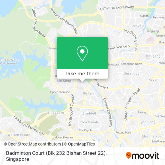 Badminton Court (Blk 232 Bishan Street 22)地图
