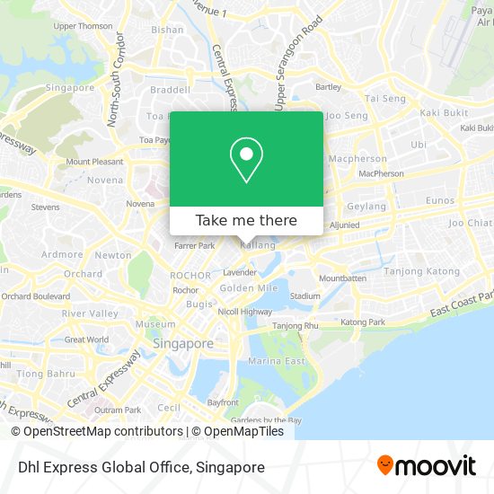 Dhl Express Global Office map