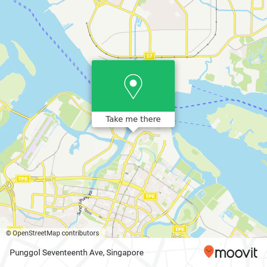 Punggol Seventeenth Ave map
