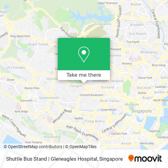 Shuttle Bus Stand | Gleneagles Hospital map