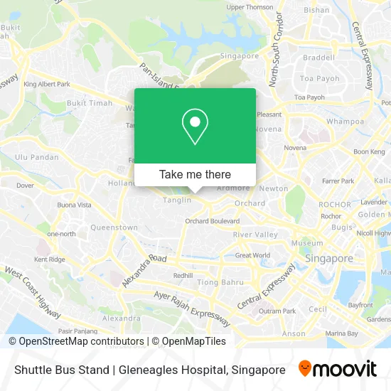 Shuttle Bus Stand | Gleneagles Hospital map
