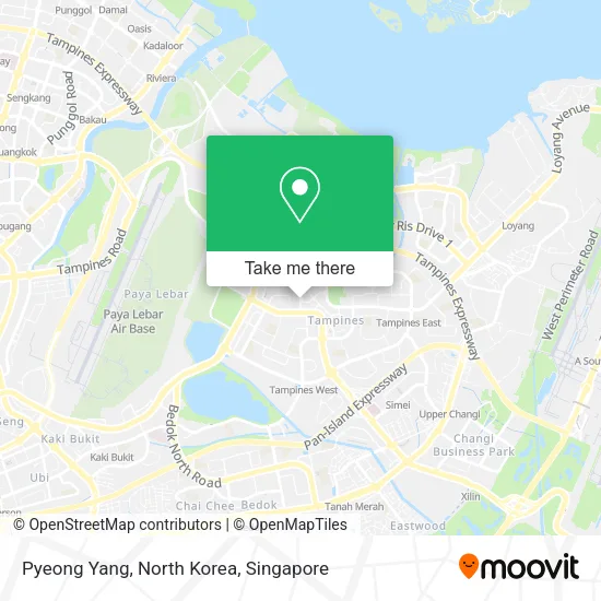 Pyeong Yang, North Korea map