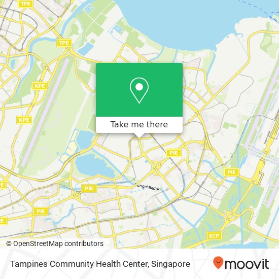 Tampines Community Health Center map
