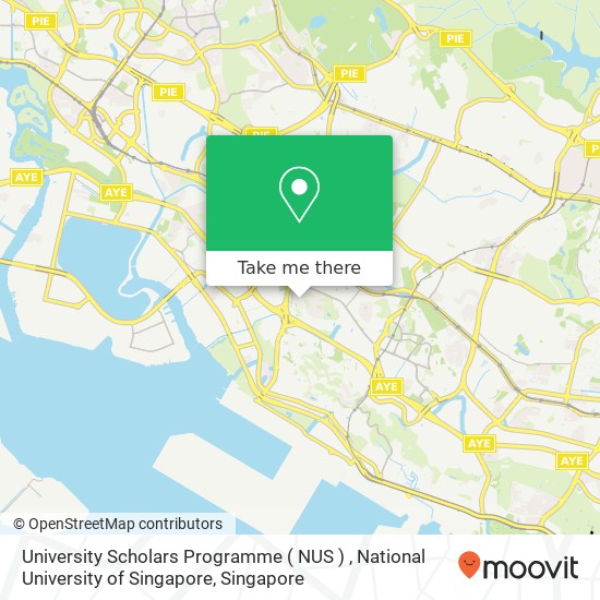 University Scholars Programme ( NUS ) , National University of Singapore map