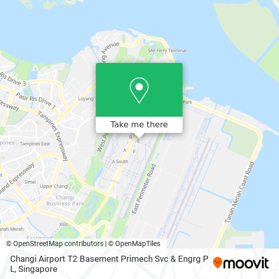 Changi Airport T2 Basement Primech Svc & Engrg P L map