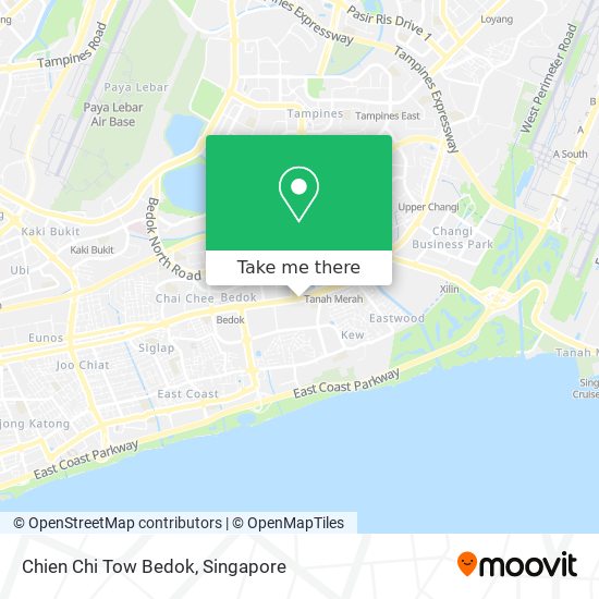 Chien Chi Tow Bedok map