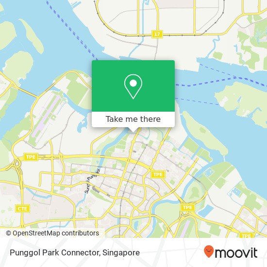Punggol Park Connector map