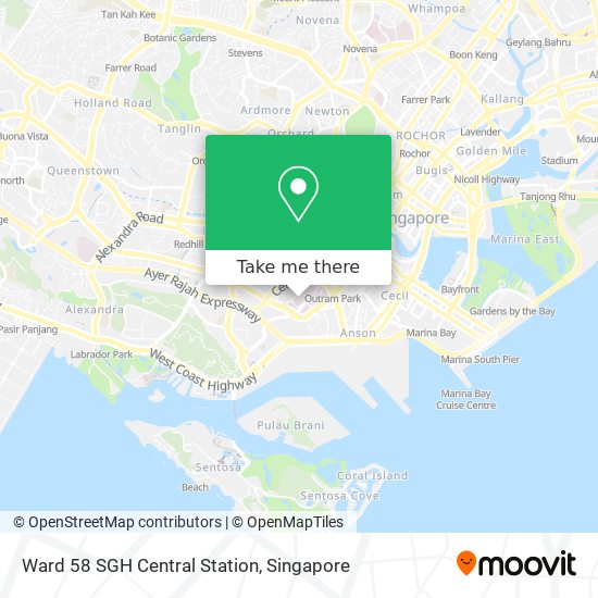 Ward 58 SGH Central Station地图