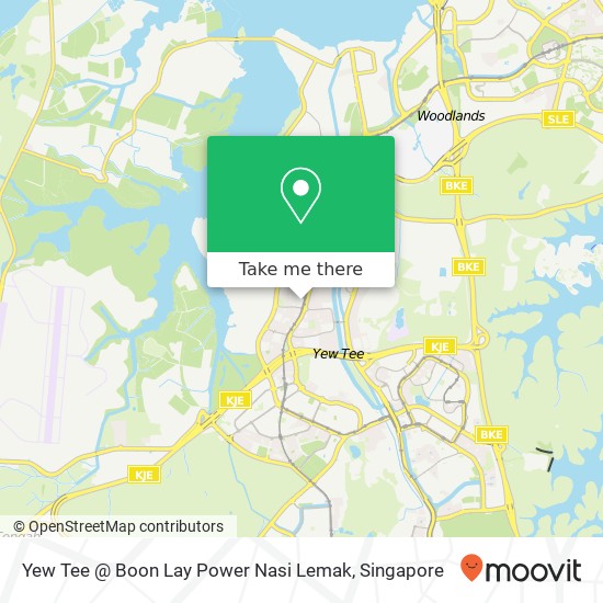 Yew Tee @ Boon Lay Power Nasi Lemak map