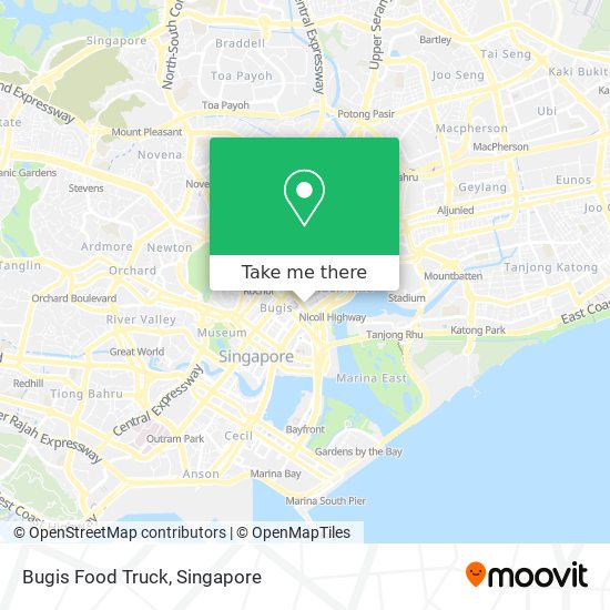 Bugis Food Truck map