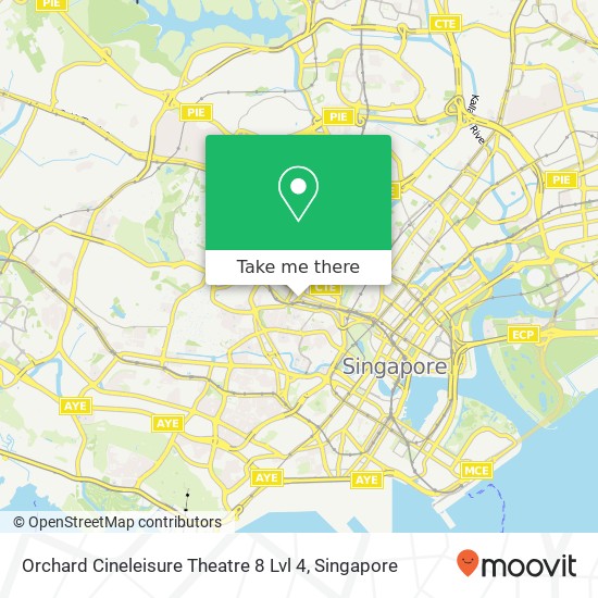 Orchard Cineleisure Theatre 8 Lvl 4 map