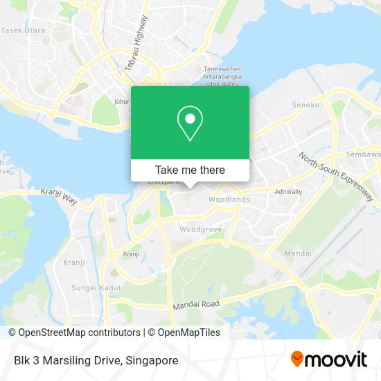 Blk 3 Marsiling Drive地图