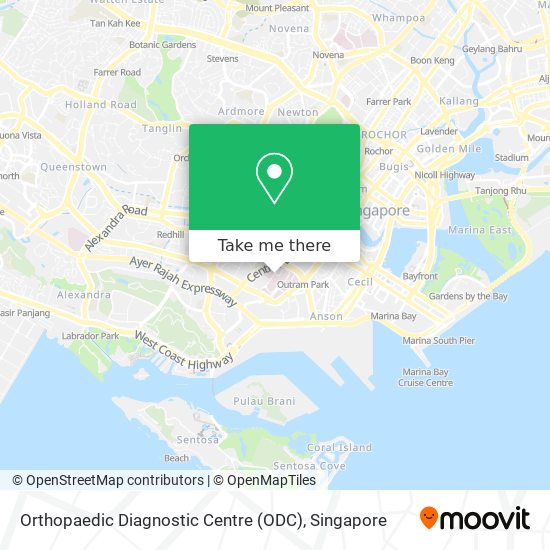 Orthopaedic Diagnostic Centre (ODC) map