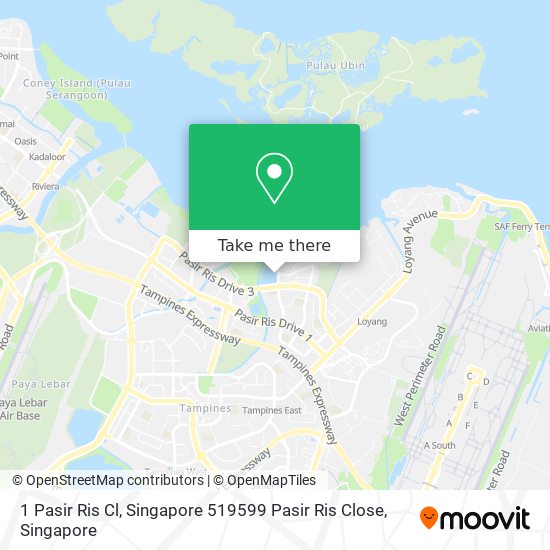 1 Pasir Ris Cl, Singapore 519599 Pasir Ris Close地图