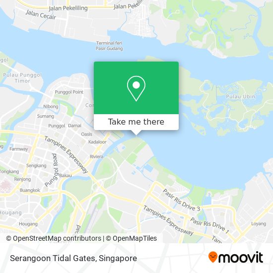 Serangoon Tidal Gates map