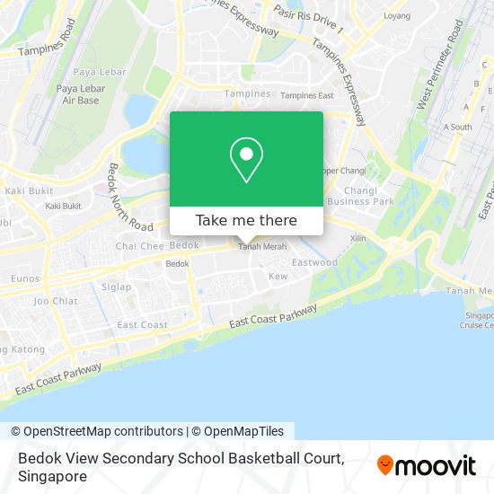 Bedok View Secondary School Basketball Court map