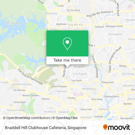 Braddell Hill Clubhouse Cafeteria map