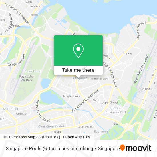 Singapore Pools @ Tampines Interchange map