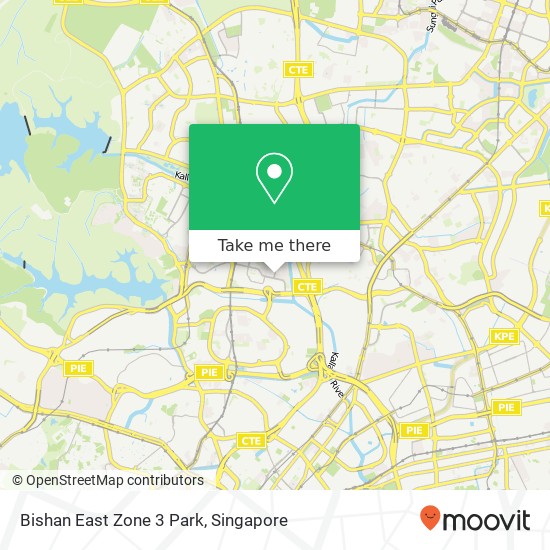 Bishan East Zone 3 Park map