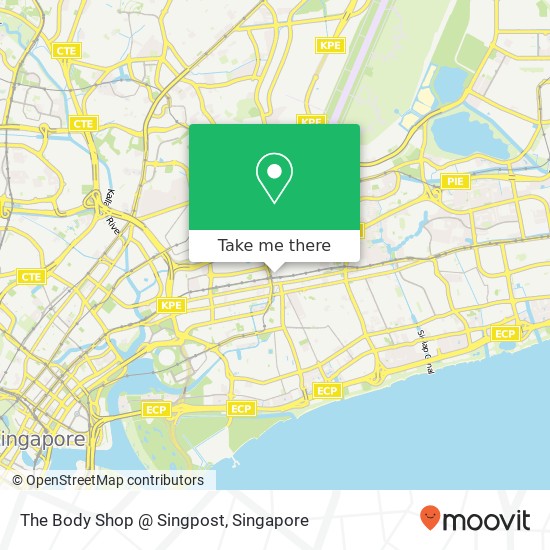 The Body Shop @ Singpost map