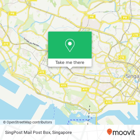 SingPost Mail Post Box地图
