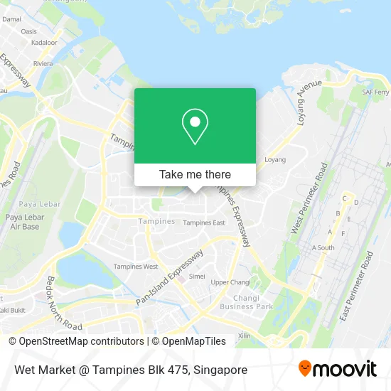 Wet Market @ Tampines Blk 475 map