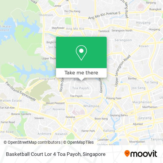 Basketball Court Lor 4 Toa Payoh map
