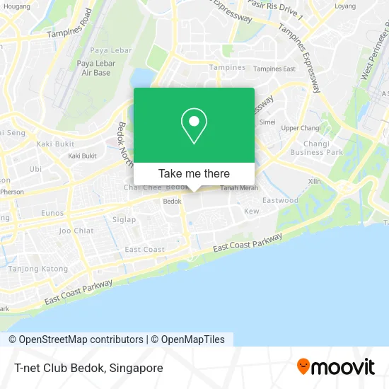 T-net Club Bedok map