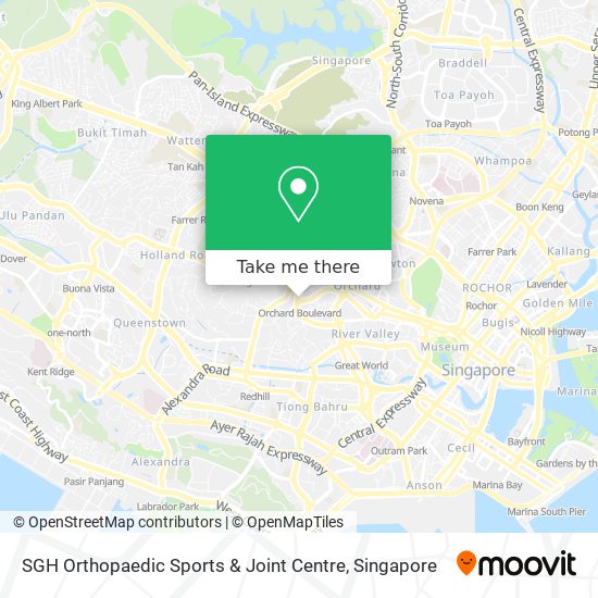 SGH Orthopaedic Sports & Joint Centre map