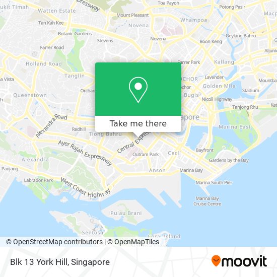 Blk 13 York Hill map