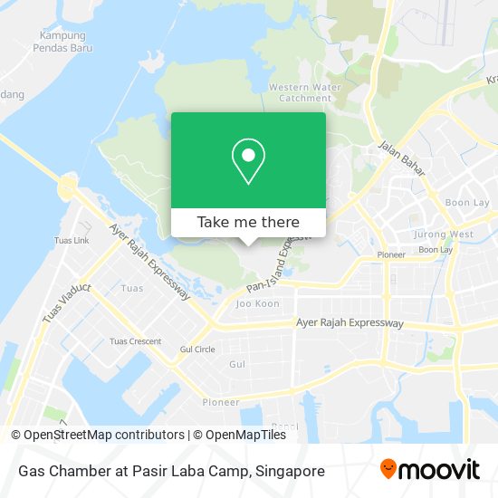 Gas Chamber at Pasir Laba Camp map