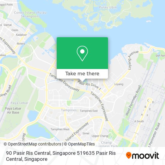 90 Pasir Ris Central, Singapore 519635 Pasir Ris Central map