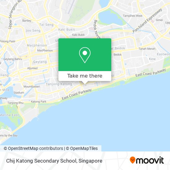 Chij Katong Secondary School map