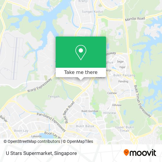 U Stars Supermarket map