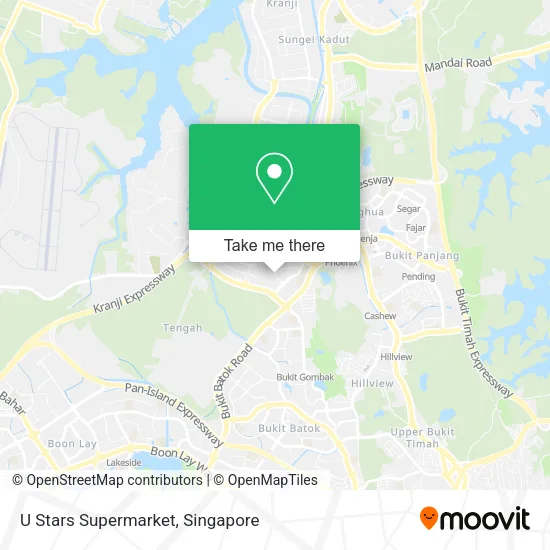 U Stars Supermarket map