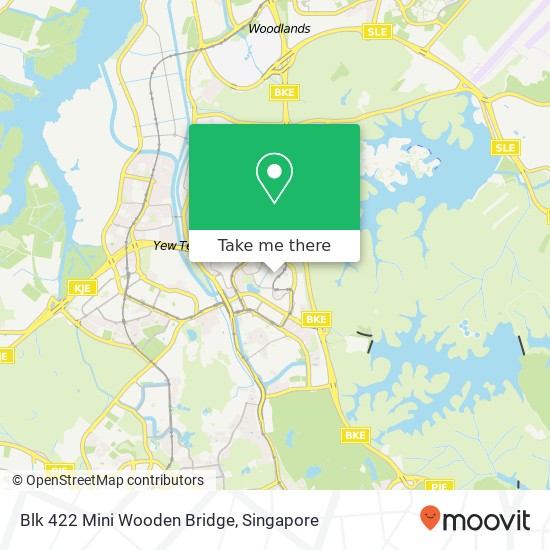 Blk 422 Mini Wooden Bridge map